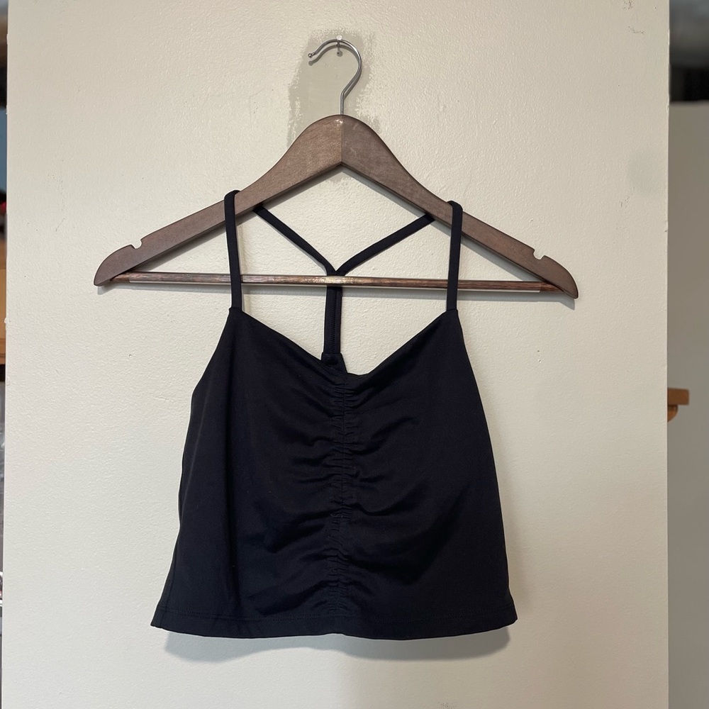 Black Ruched Tank